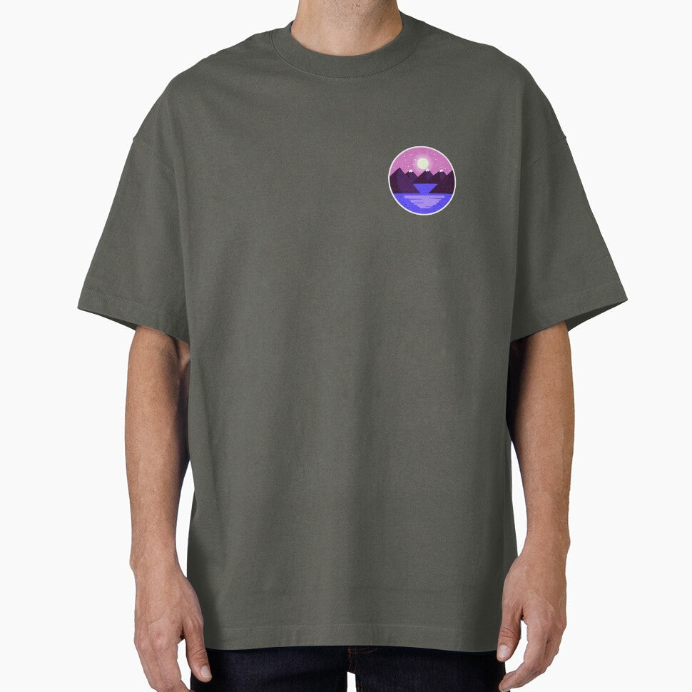 Landscape Night with Lake by DMJPRINT - Adult & Kids T-Shirts, Sweatshirts & Hoodies apparel design preview 1