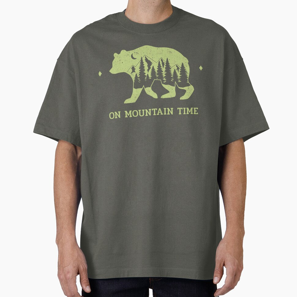 On Mountain Time by SilverMapleTees - Adult & Kids T-Shirts, Sweatshirts & Hoodies apparel design preview 1