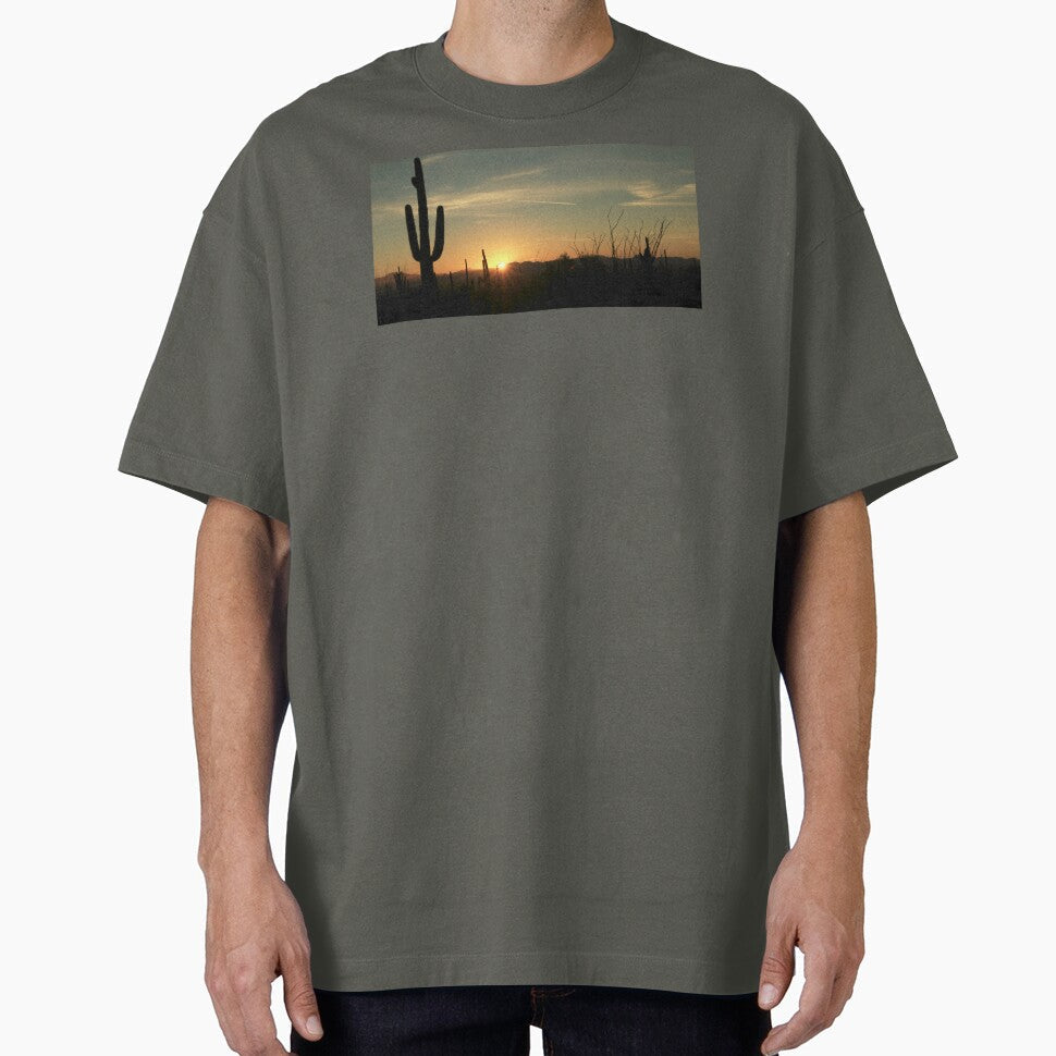 Saguaro National Park at Sunset by "sensesillusion" - Adult & Kids T-Shirts, Sweatshirts & Hoodies apparel design preview 1