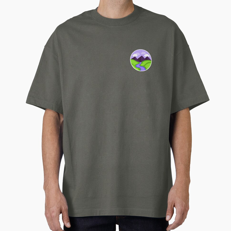 Landscape with River by DMJPRINT - Adult & Kids T-Shirts, Sweatshirts & Hoodies apparel design preview 1
