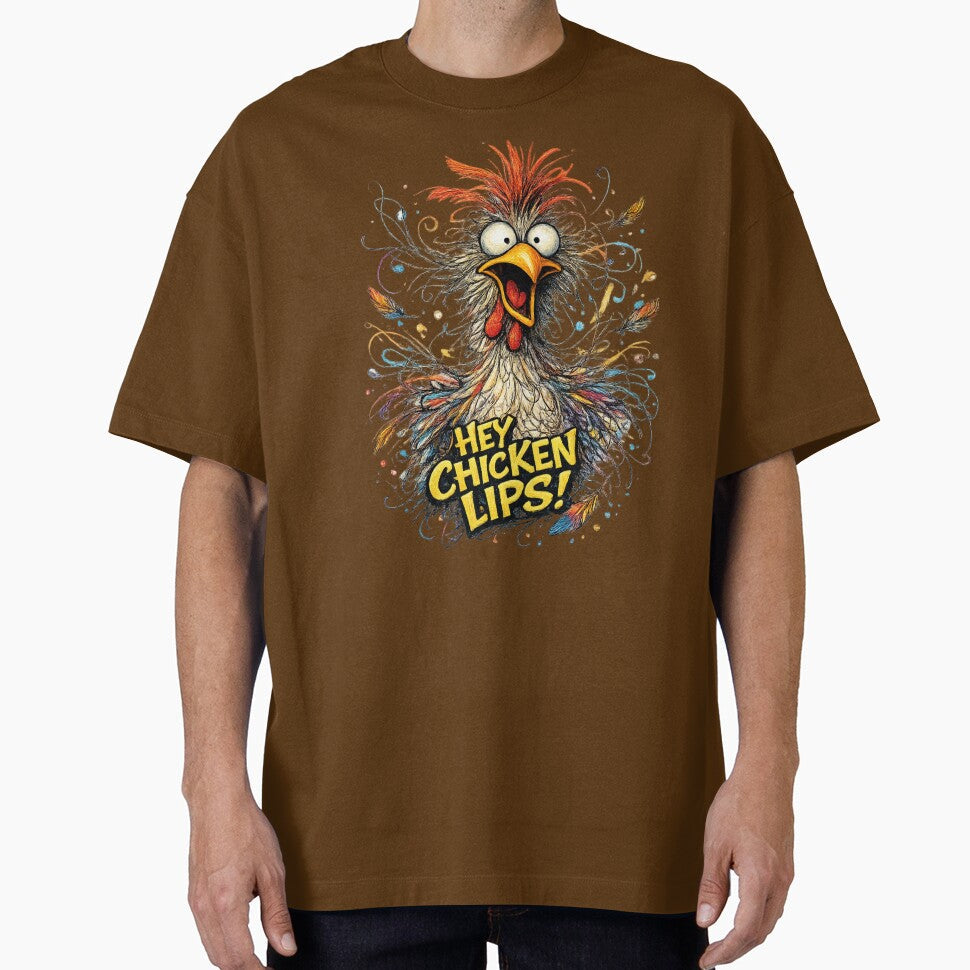 Hey Chicken Lips! by CrazyGirlllc - Adult & Kids T-Shirts, Sweatshirts & Hoodies apparel design preview 1
