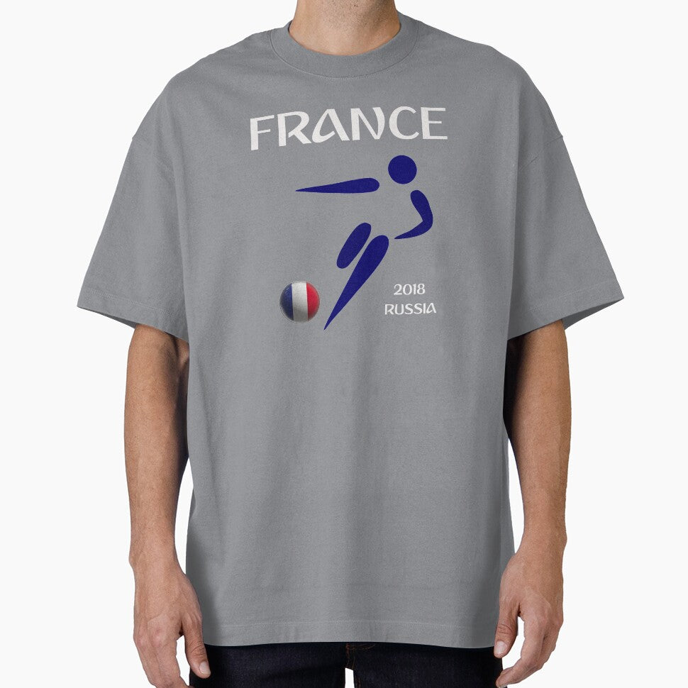 France 2018 Russia Soccer Design by CrookedCreek - Adult & Kids T-Shirts, Sweatshirts & Hoodies apparel design preview 1