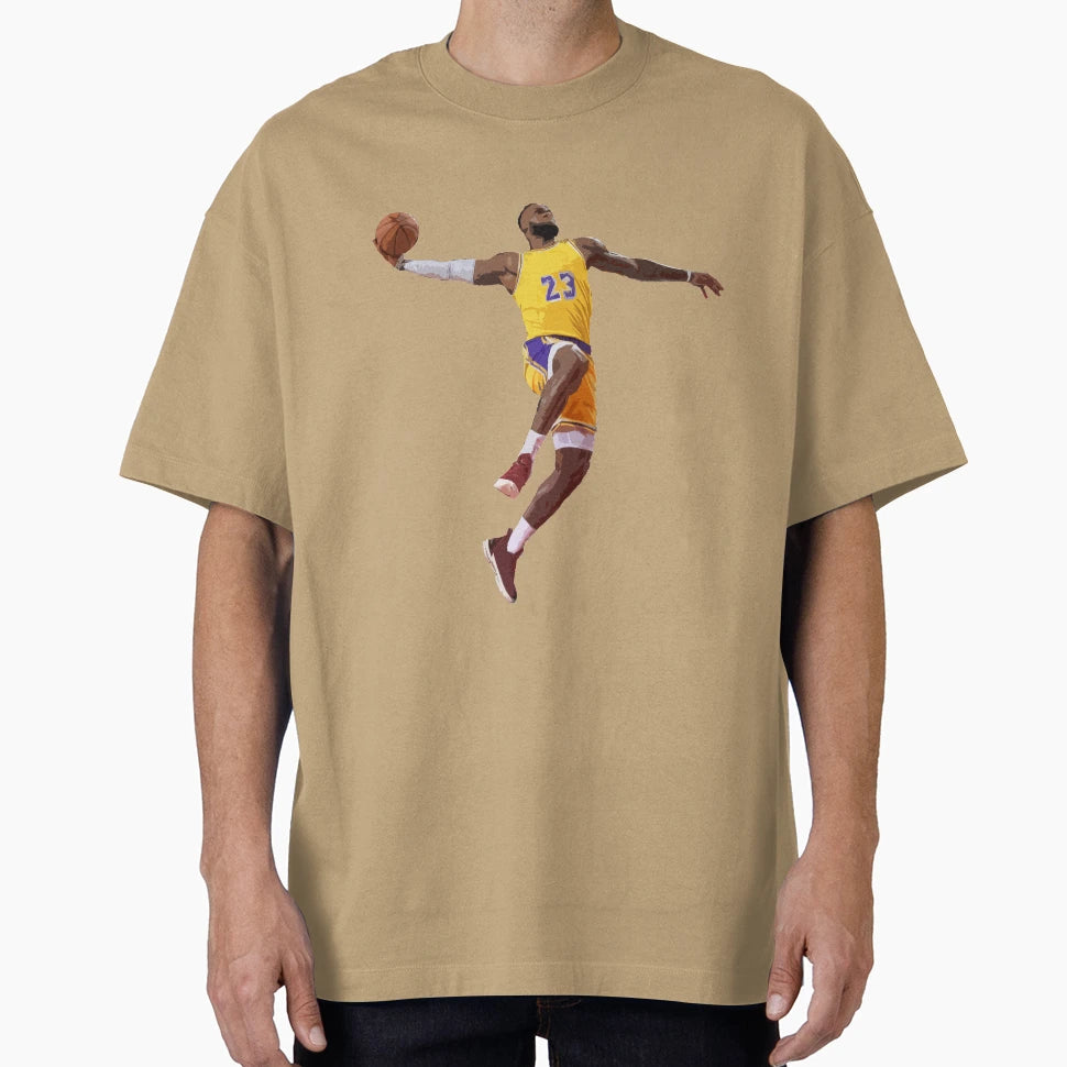 Lebron James Los Angeles T-Shirt - Novelty Apparel for Adults - T-Shirt, Sweatshirt, Hoodie