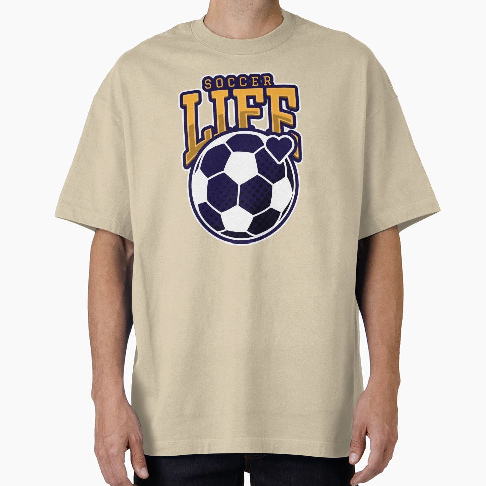 Soccer Life Soccer Ball T-Shirt - Custom Art Print Unisex - T-Shirt, Sweatshirt, Hoodie