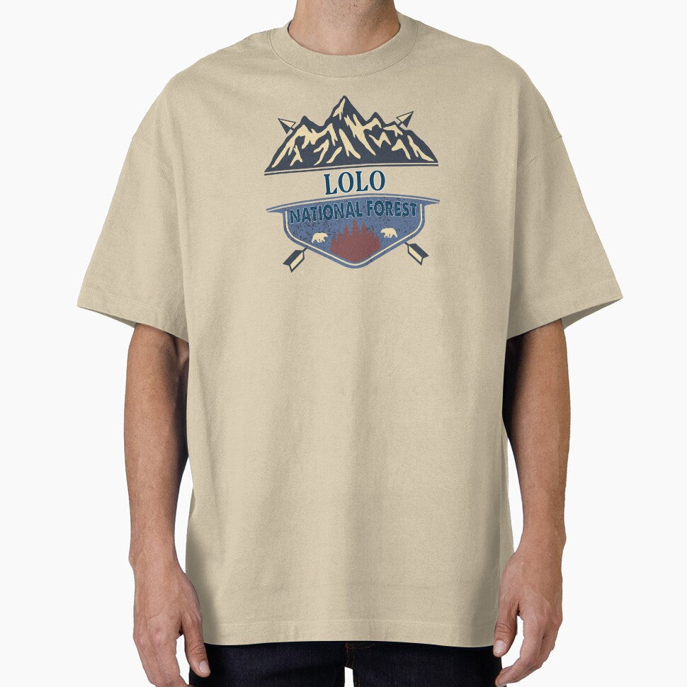 Lolo National forest by graphic-map - Adult & Kids T-Shirts, Sweatshirts & Hoodies apparel design preview 1