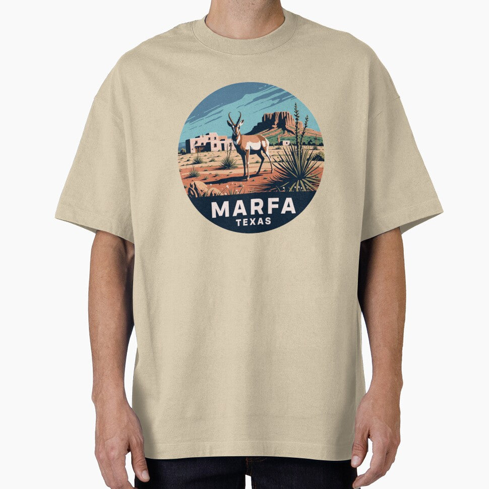 Marfa Texas Desert Wildlife: Southwestern Landscape - Adult & Kids T-Shirts, Sweatshirts & Hoodies apparel design preview 1