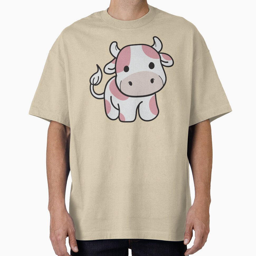 Adorable strawberry mini cow by ABCDeep - Adult & Kids T-Shirts, Sweatshirts & Hoodies apparel design preview 1