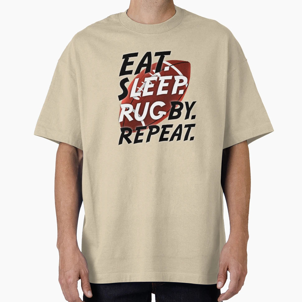 Eat Sleep Rugby Repeat 5 T-Shirt - Unique Graphic Men Women - T-Shirt, Sweatshirt, Hoodie