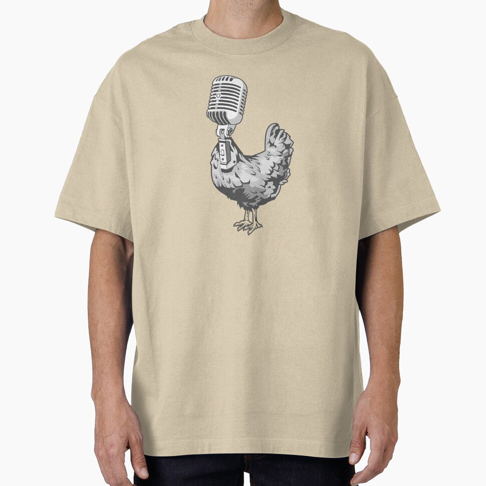 Chicken Microphone by VibrantGifts - Adult & Kids T-Shirts, Sweatshirts & Hoodies apparel design preview 1