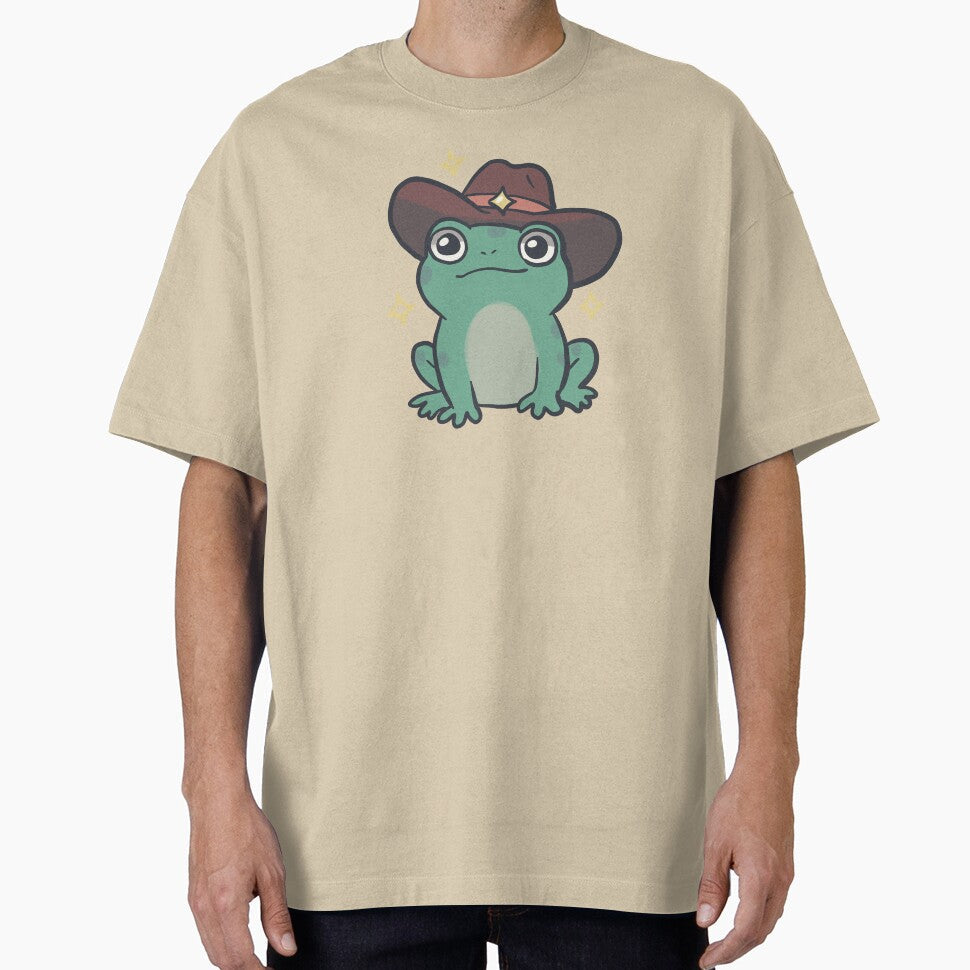 Cowboy frog art by Artofmayara - Adult & Kids T-Shirts, Sweatshirts & Hoodies apparel design preview 1