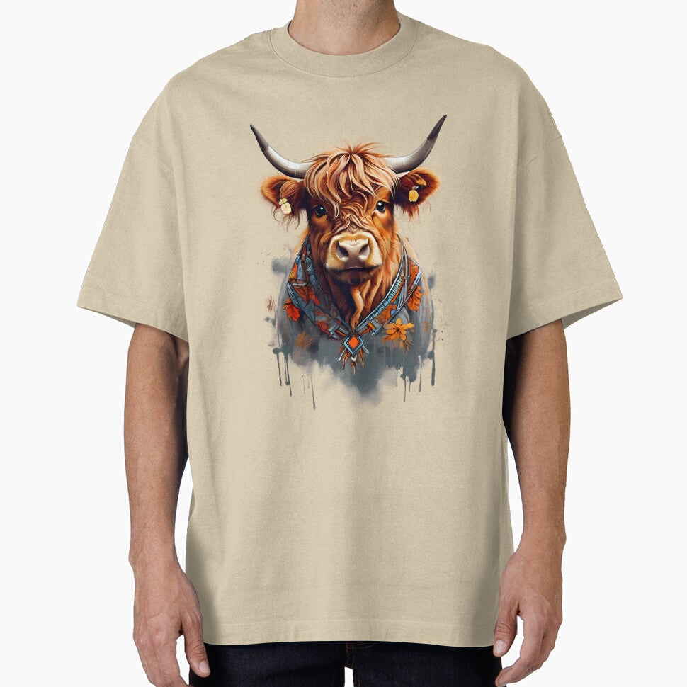 Cute Highland Cow, Spirit by BajanTees - Adult & Kids T-Shirts, Sweatshirts & Hoodies apparel design preview 1
