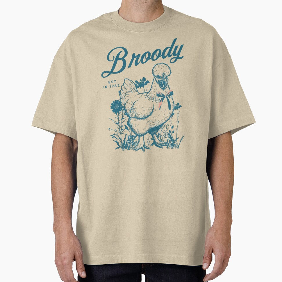 Broody Silkie Chicken by Gunners Inspirations - Adult & Kids T-Shirts, Sweatshirts & Hoodies apparel design preview 1