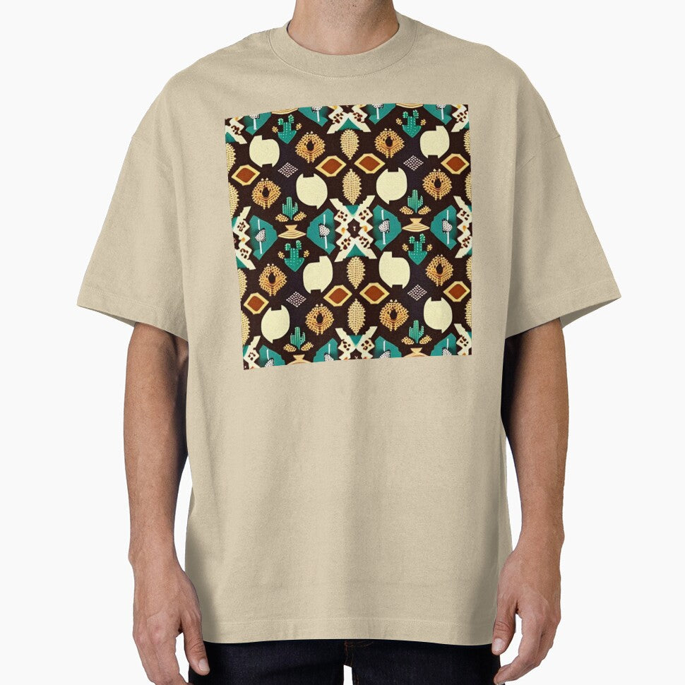 Vibrant Abstract Desert Cactus Tumbleweed Design by - Adult & Kids T-Shirts, Sweatshirts & Hoodies apparel design preview 1