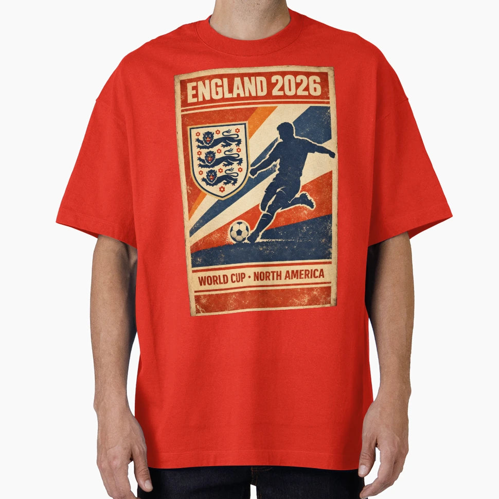 England 2026 World Cup Matchday T-Shirt - Aesthetic Graphic Men Women - T-Shirt, Sweatshirt, Hoodie