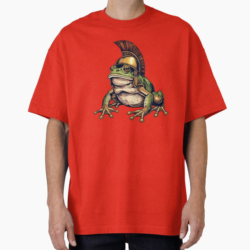 Gladiator Frog Warrior Amphibian in Battle Gear by - Adult & Kids T-Shirts, Sweatshirts & Hoodies apparel design preview 1