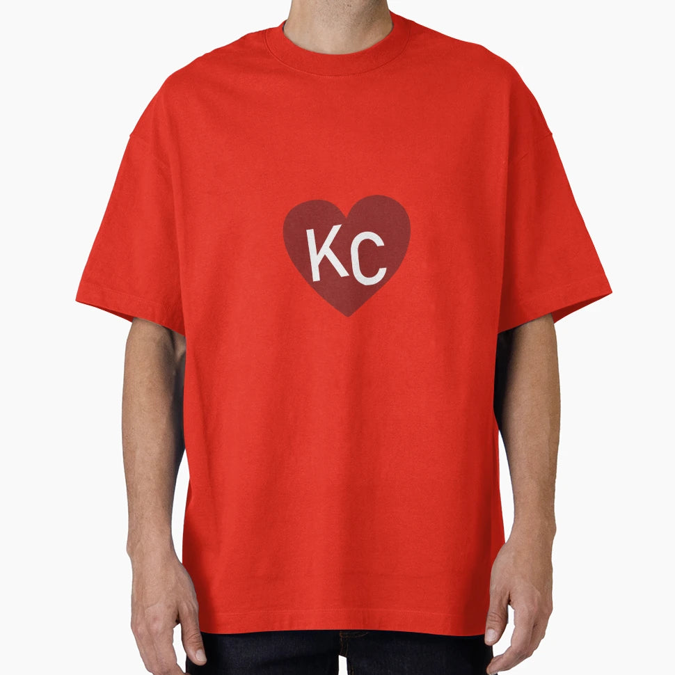 Kc Heart T-Shirt - Unique Graphic Men Women - T-Shirt, Sweatshirt, Hoodie