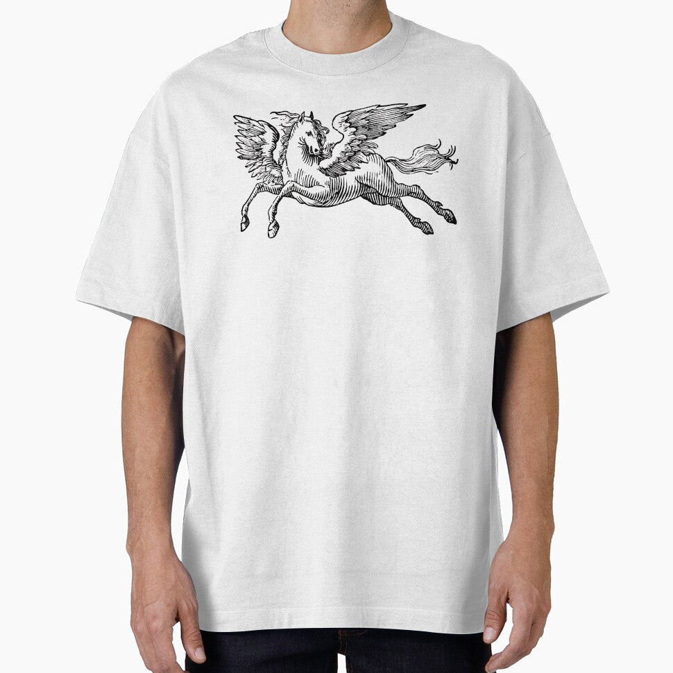 Pegasus woodcut 1715 vintage by S-M-P-A - Adult & Kids T-Shirts, Sweatshirts & Hoodies apparel design preview 1