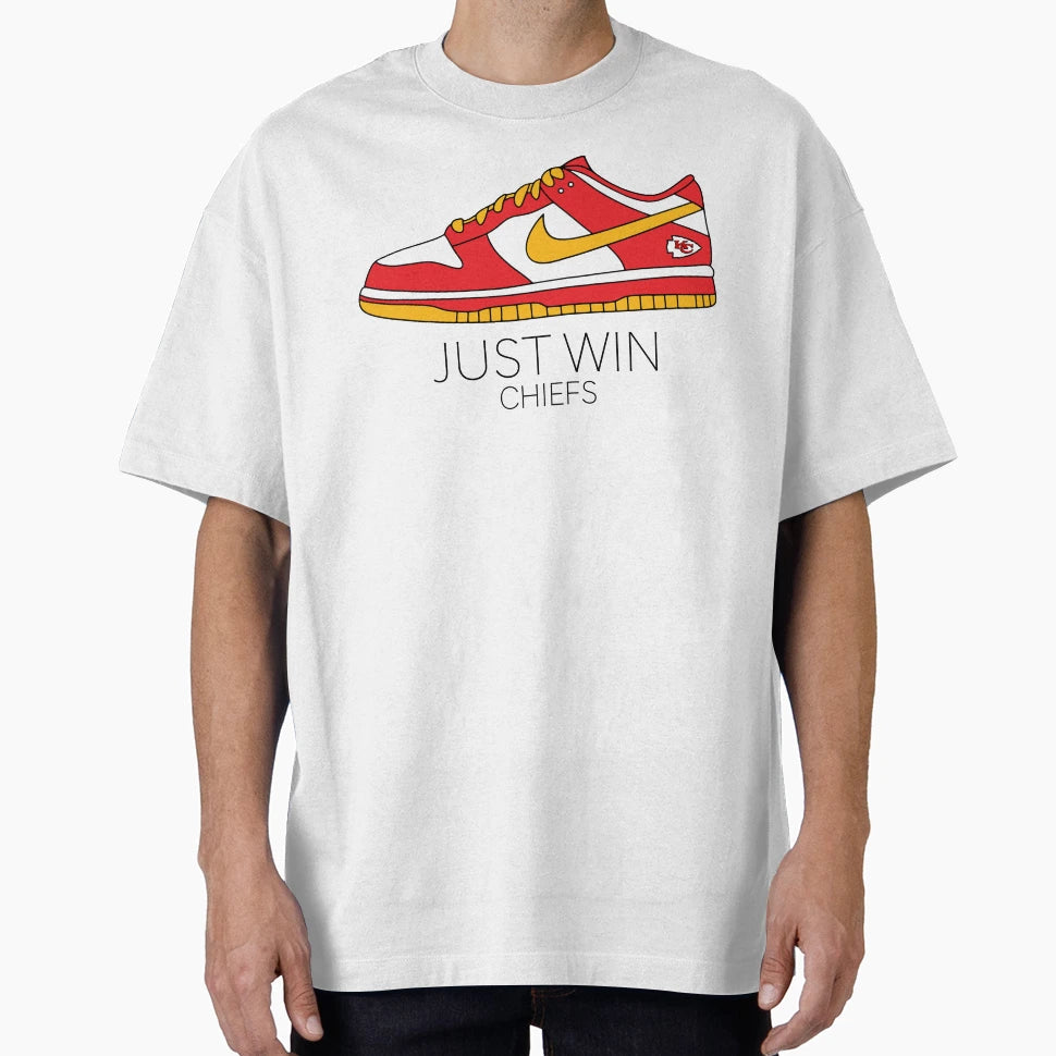 Just Win Kc Football Dunks T-Shirt - Fun Novelty Design Unisex - T-Shirt, Sweatshirt, Hoodie