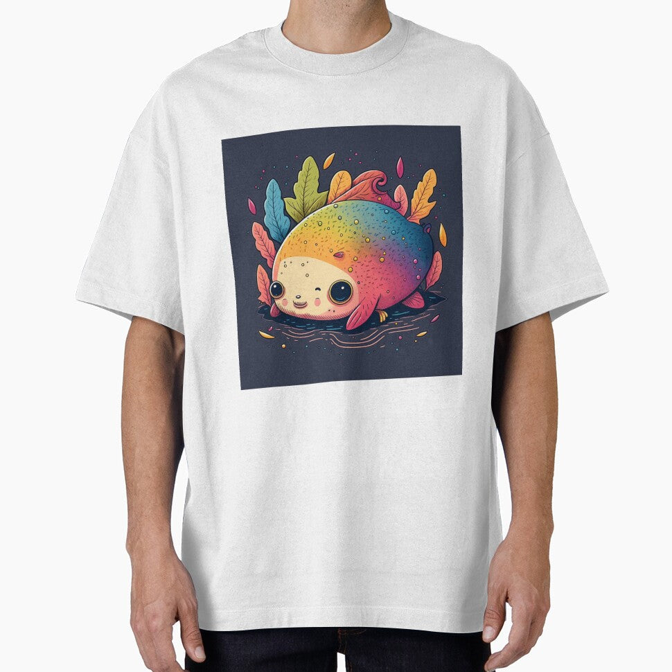Ugly Cute Axolotl art by wildlifezen - Adult & Kids T-Shirts, Sweatshirts & Hoodies apparel design preview 1
