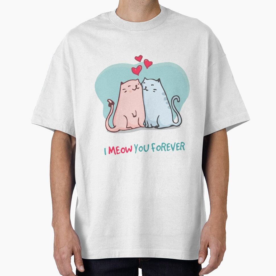I Meow You Forever Cat Love by AllStarMerch - Adult & Kids T-Shirts, Sweatshirts & Hoodies apparel design preview 1