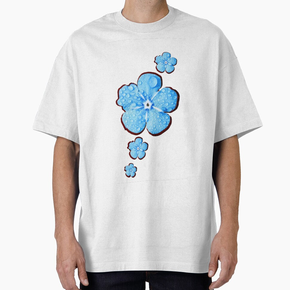 Blue flower by prashant art factory - Adult & Kids T-Shirts, Sweatshirts & Hoodies apparel design preview 1