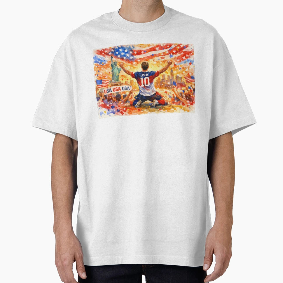 Usa Soccer Vibes Celebration T-Shirt - Casual Everyday Wear Unisex - T-Shirt, Sweatshirt, Hoodie