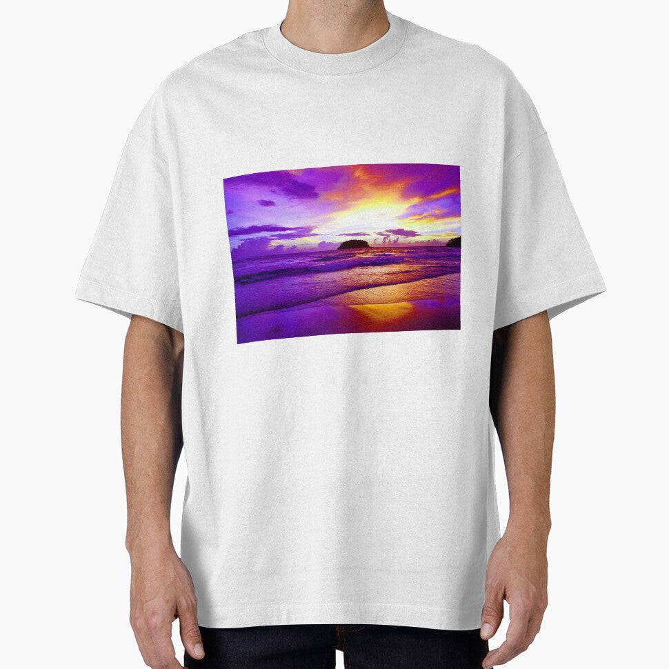Purple Ocean View by cindyfordyce - Adult & Kids T-Shirts, Sweatshirts & Hoodies apparel design preview 1