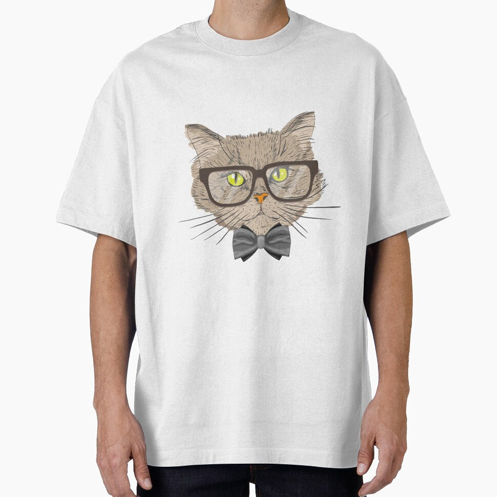 Funny Cat Wearing Glasses by AllStarMerch - Adult & Kids T-Shirts, Sweatshirts & Hoodies apparel design preview 1