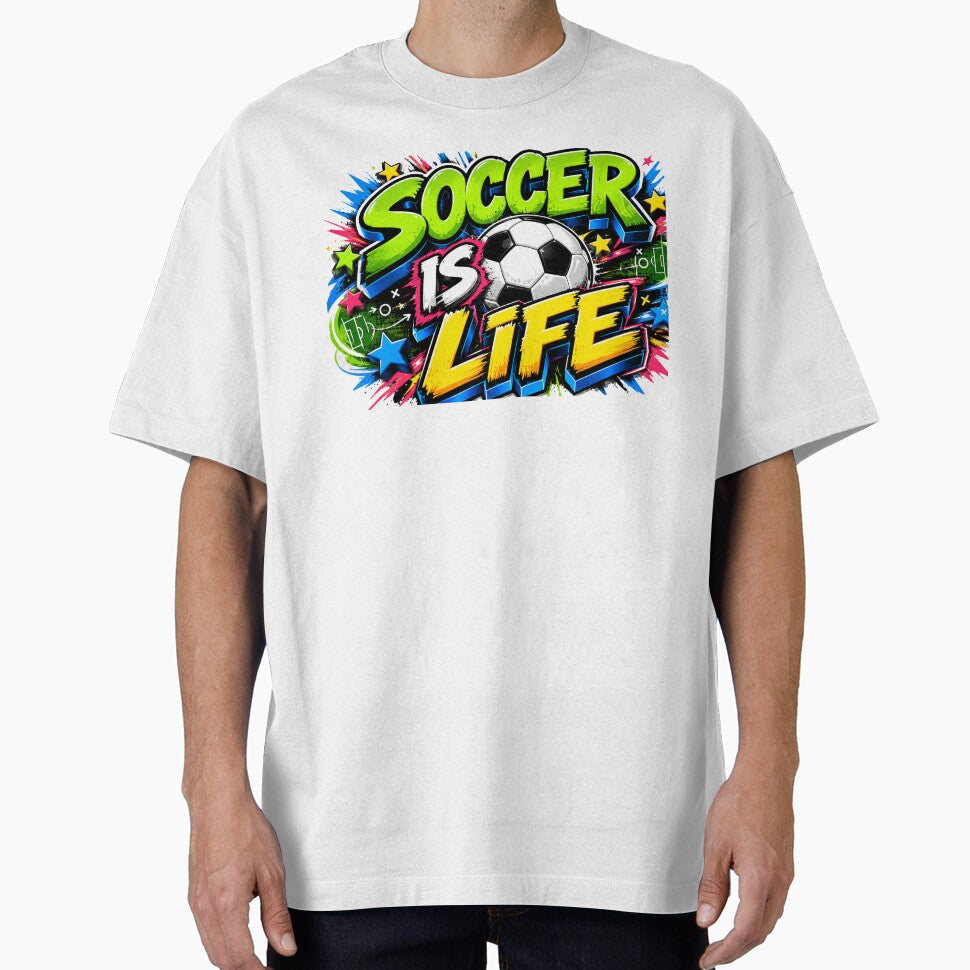 Soccer is Life by Designs That Score - Adult & Kids T-Shirts, Sweatshirts & Hoodies apparel design preview 1