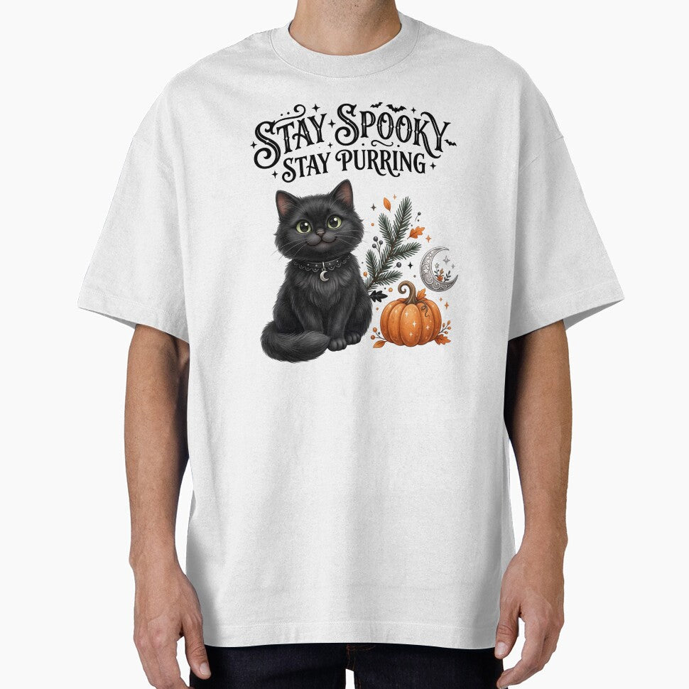 Cute Halloween Cat Design by pradeepvisuals - Adult & Kids T-Shirts, Sweatshirts & Hoodies apparel design preview 1