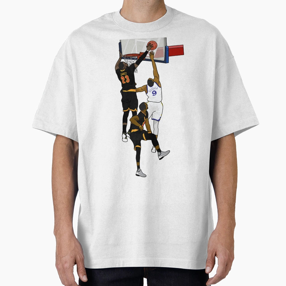 Lebron James Block Cartoon T-Shirt - Graphic Print Unisex - T-Shirt, Sweatshirt, Hoodie