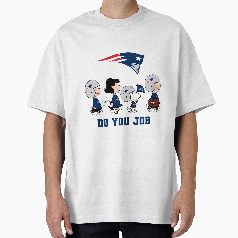 New England Patriots Football Cartoon T-Shirt - Streetwear Style Men Women - T-Shirt, Sweatshirt, Hoodie