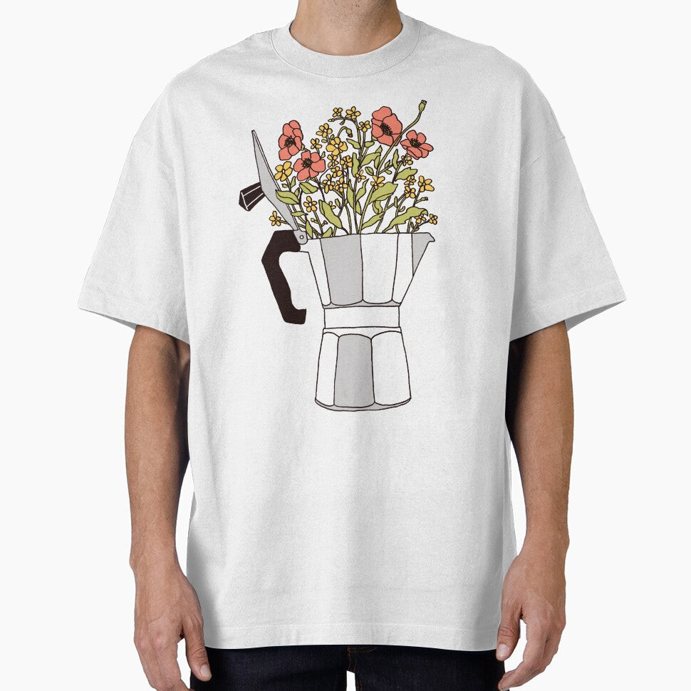Moka Flowers by florentbodart - Adult & Kids T-Shirts, Sweatshirts & Hoodies apparel design preview 1