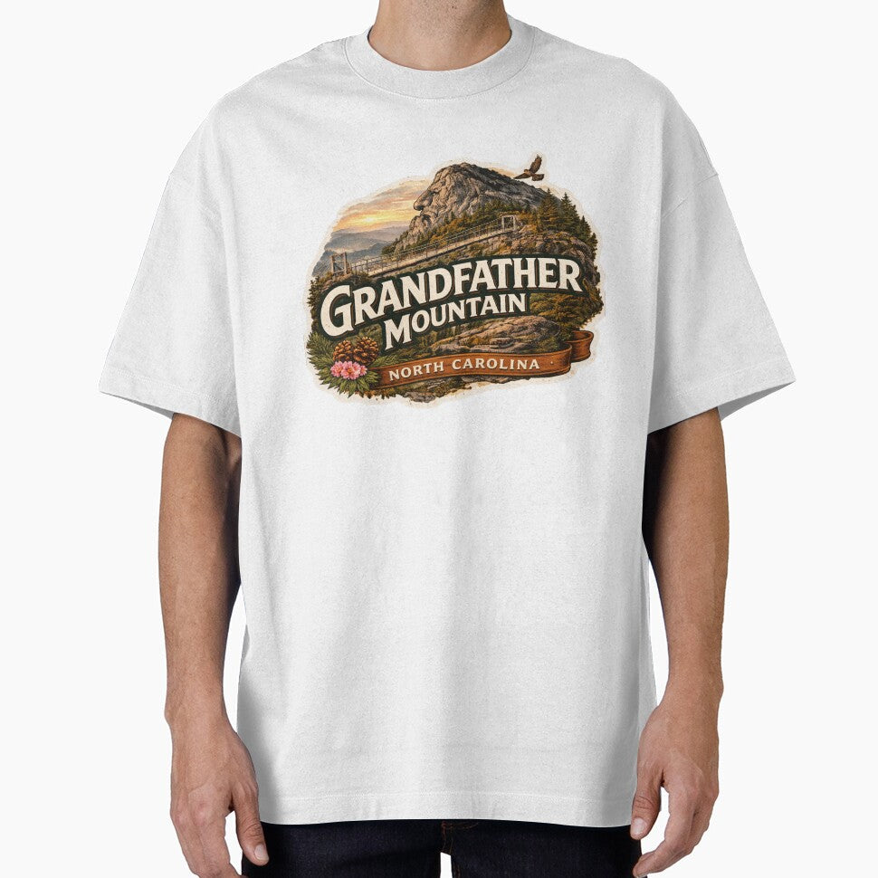 Grandfather Mountain North Carolina by PamLeeDesign - Adult & Kids T-Shirts, Sweatshirts & Hoodies apparel design preview 1
