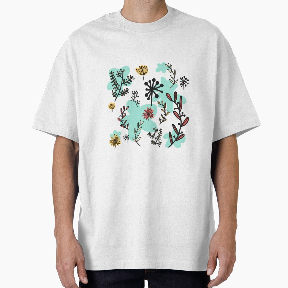 Flowers flower nature art minimalist design handmade - Adult & Kids T-Shirts, Sweatshirts & Hoodies apparel design preview 1