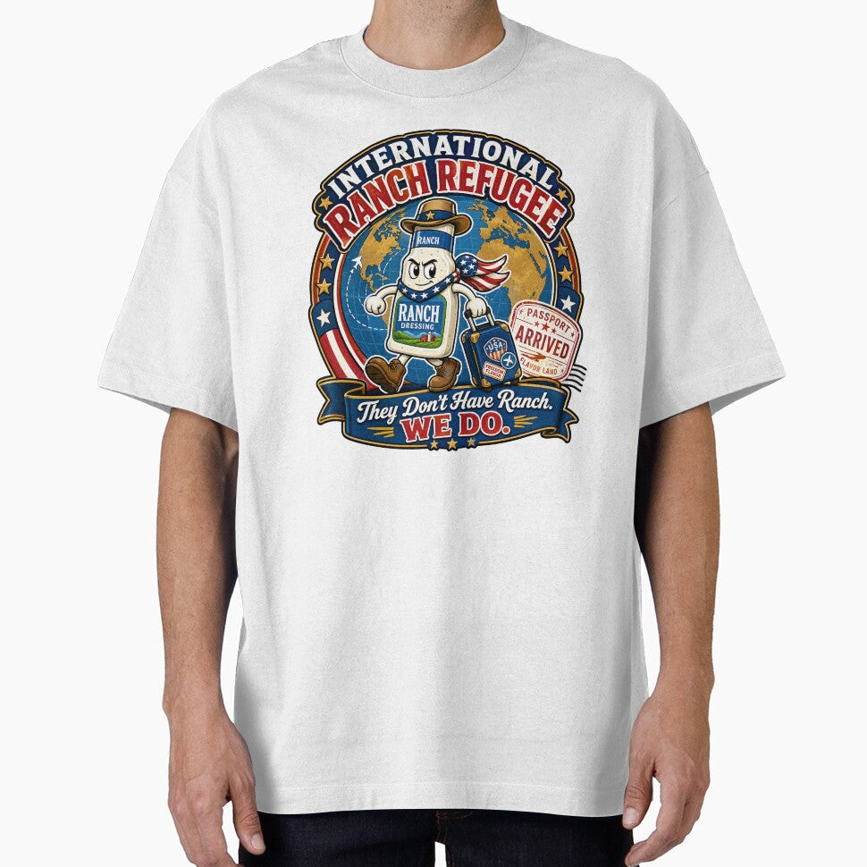 International Ranch Refugee Funny Dressing Airport - Adult & Kids T-Shirts, Sweatshirts & Hoodies apparel design preview 1
