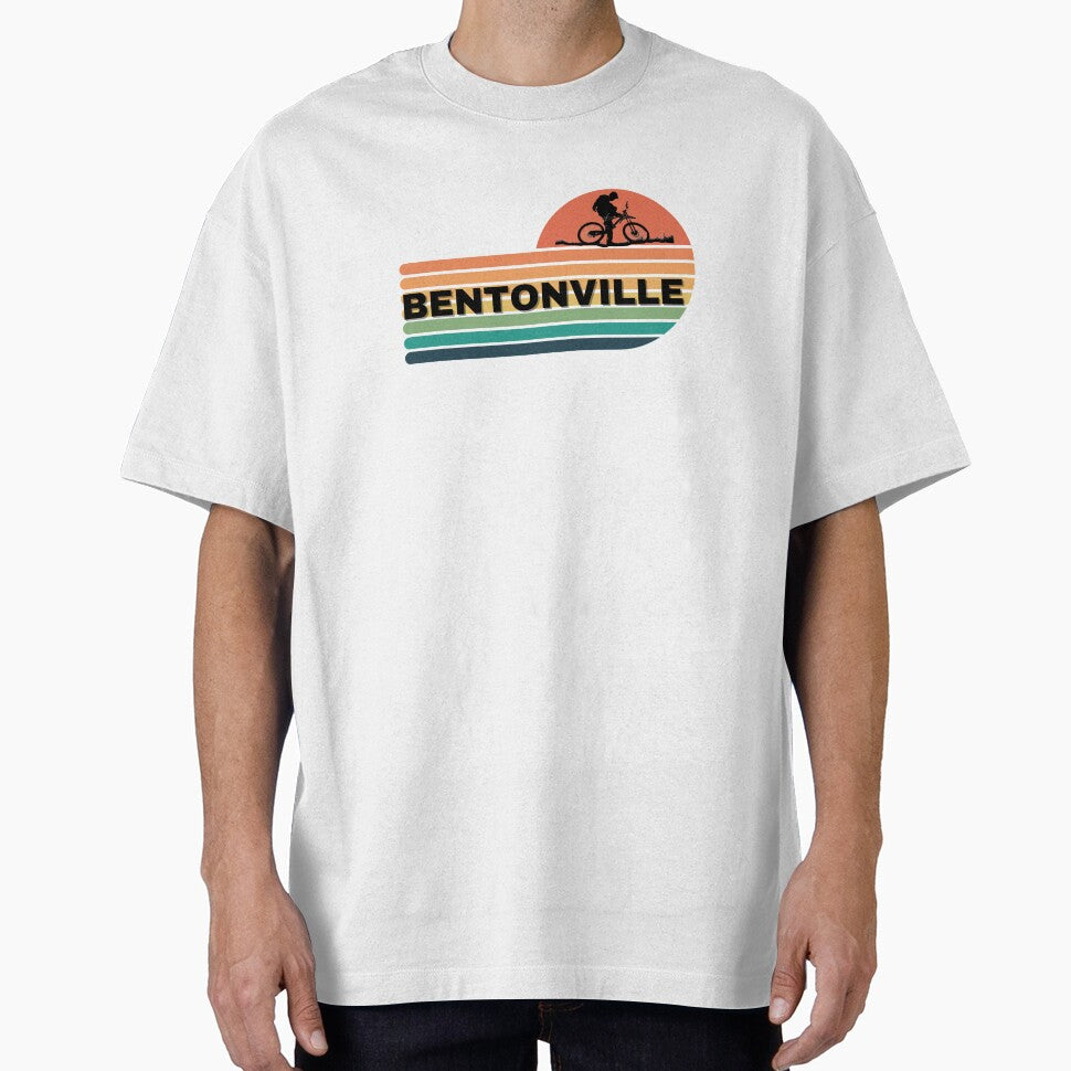 Colorful Bentonville MTB Mountain Biking Design by - Adult & Kids T-Shirts, Sweatshirts & Hoodies apparel design preview 1