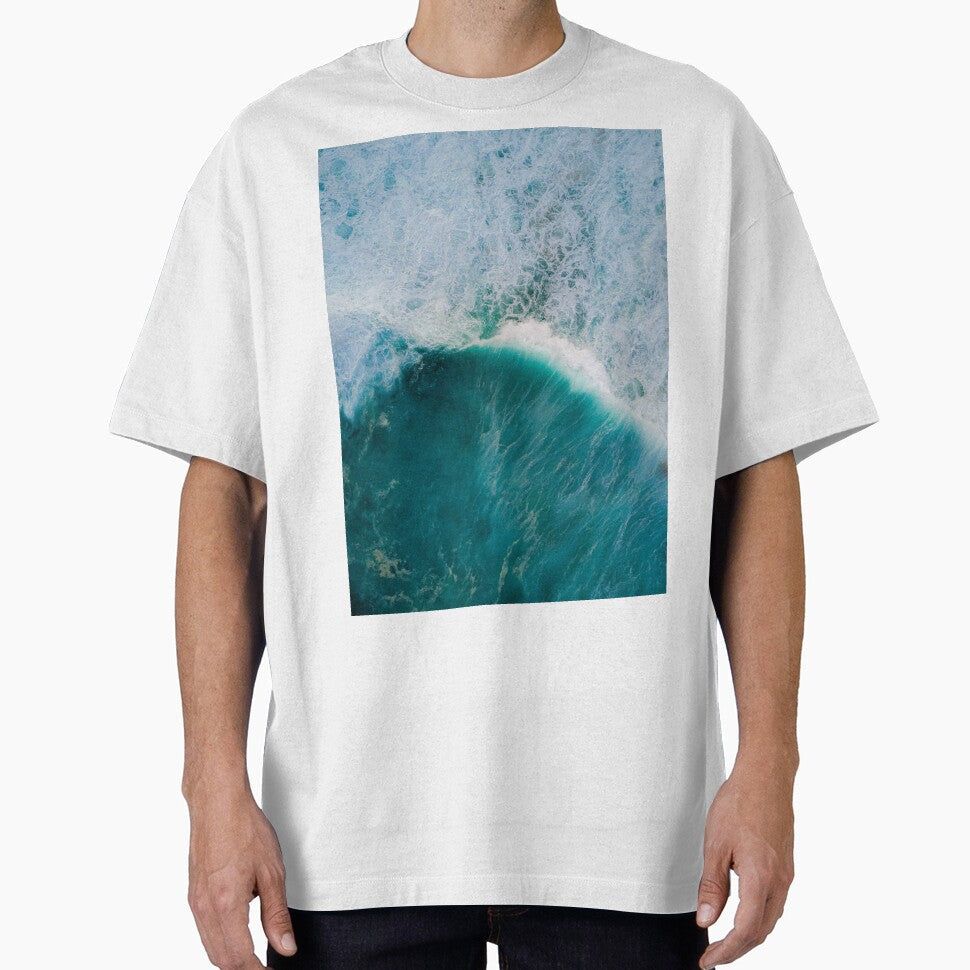 Waves in the Ocean Photography Crashing by MiaDelelai - Adult & Kids T-Shirts, Sweatshirts & Hoodies apparel design preview 1