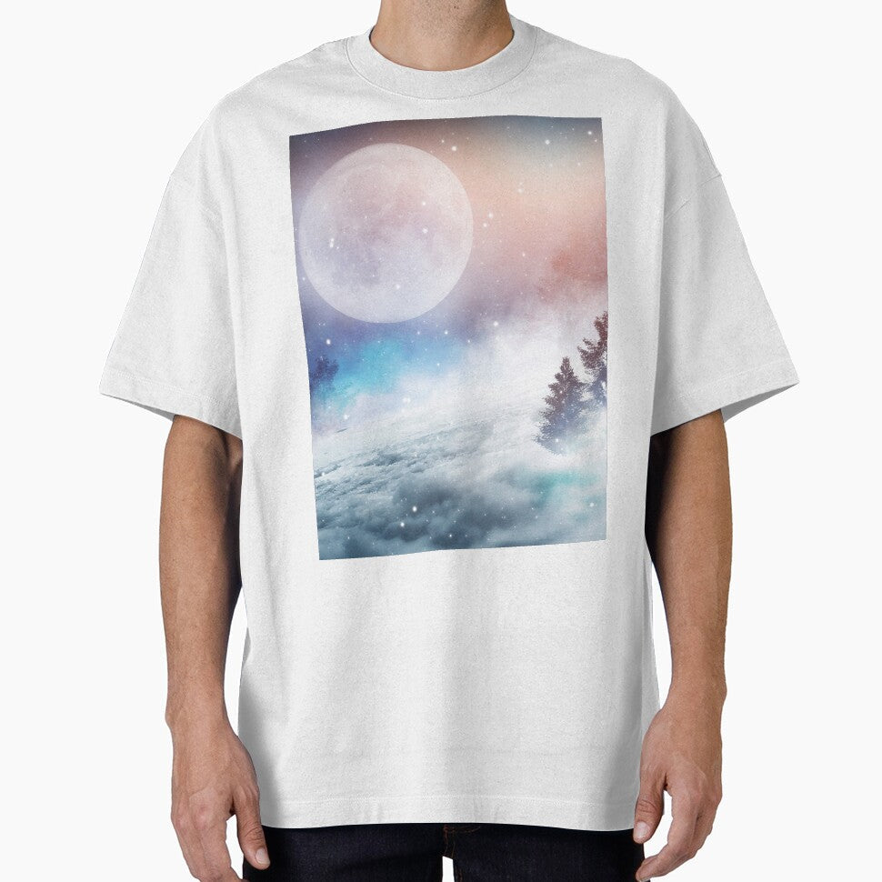 Winter Dark Forest Snowy Landscape by JTS STORE - Adult & Kids T-Shirts, Sweatshirts & Hoodies apparel design preview 1