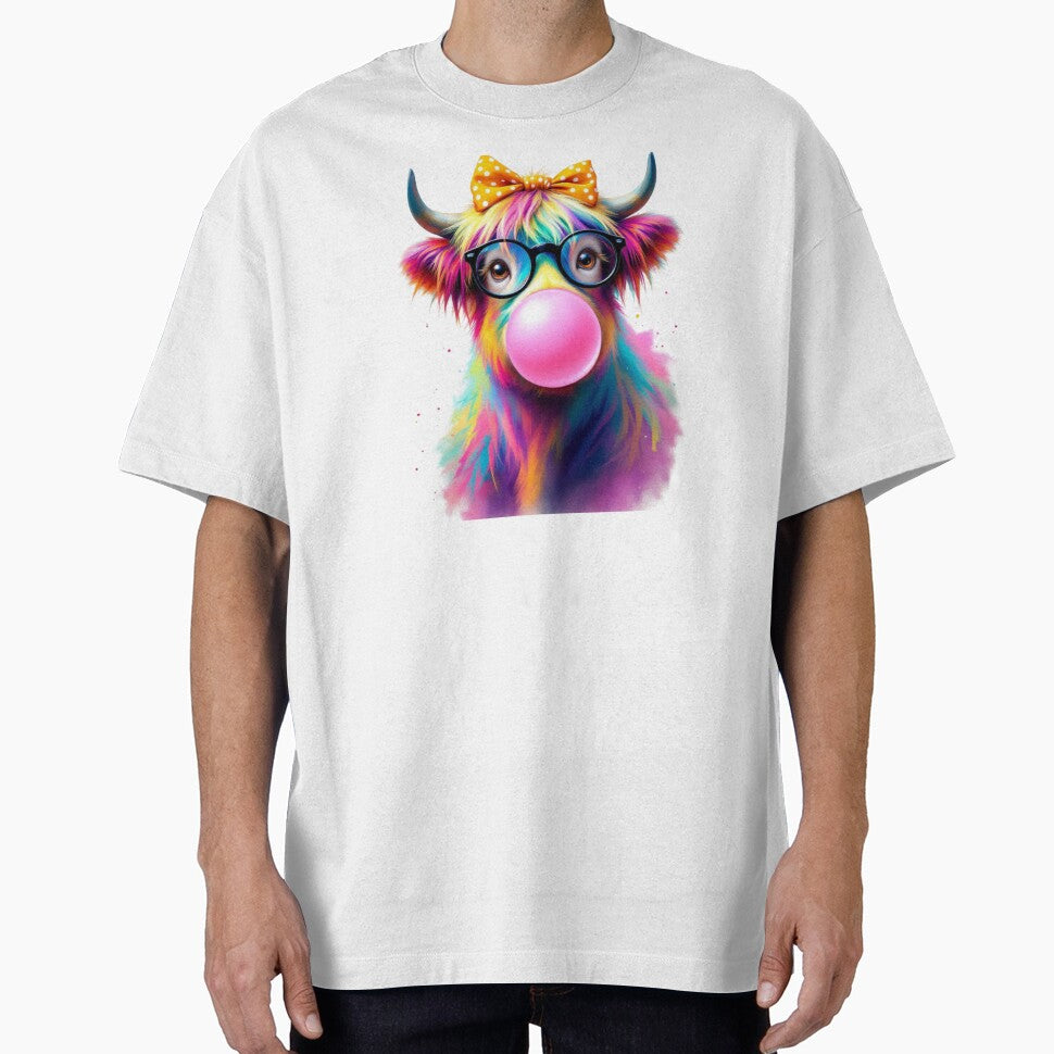 Get a Load of This Guy Colorful Highland Cow with - Adult & Kids T-Shirts, Sweatshirts & Hoodies apparel design preview 1