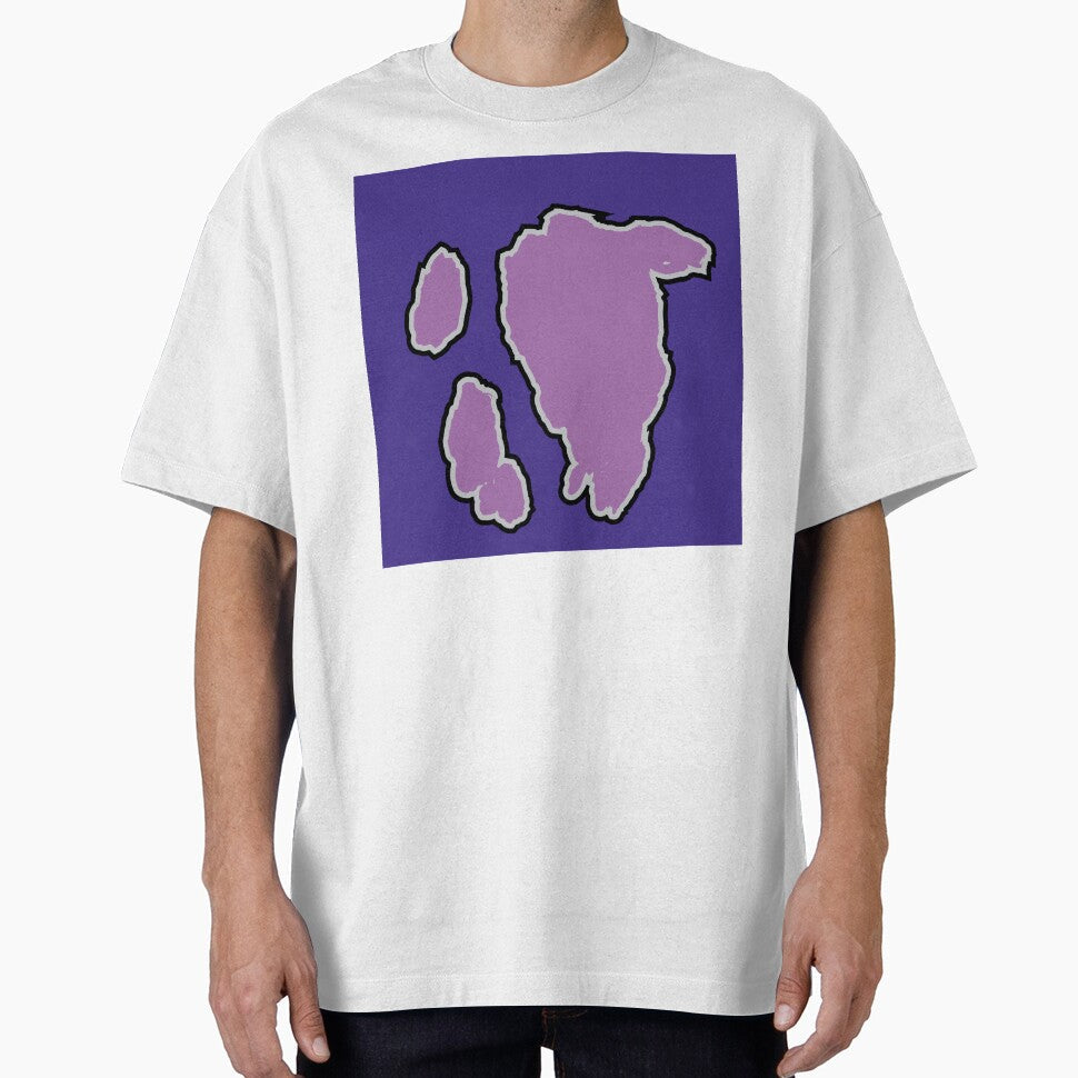 Big Violet Cow Pattern Purple Cowhide by - Adult & Kids T-Shirts, Sweatshirts & Hoodies apparel design preview 1