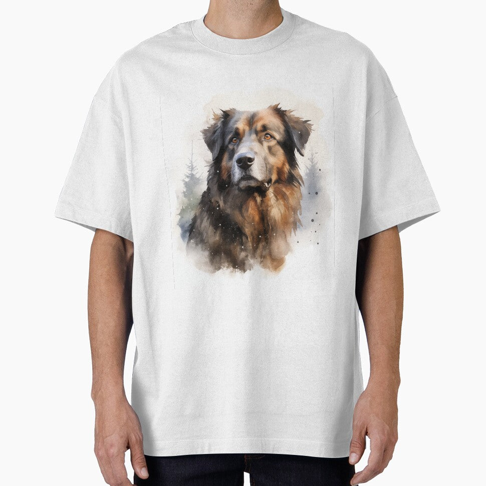 Estrela Mountain Dog Portrait by Samuelsboro - Adult & Kids T-Shirts, Sweatshirts & Hoodies apparel design preview 1