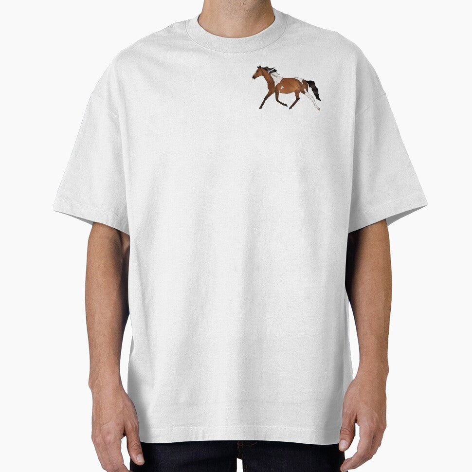 Bay Pinto Horse by ashleysarts - Adult & Kids T-Shirts, Sweatshirts & Hoodies apparel design preview 1