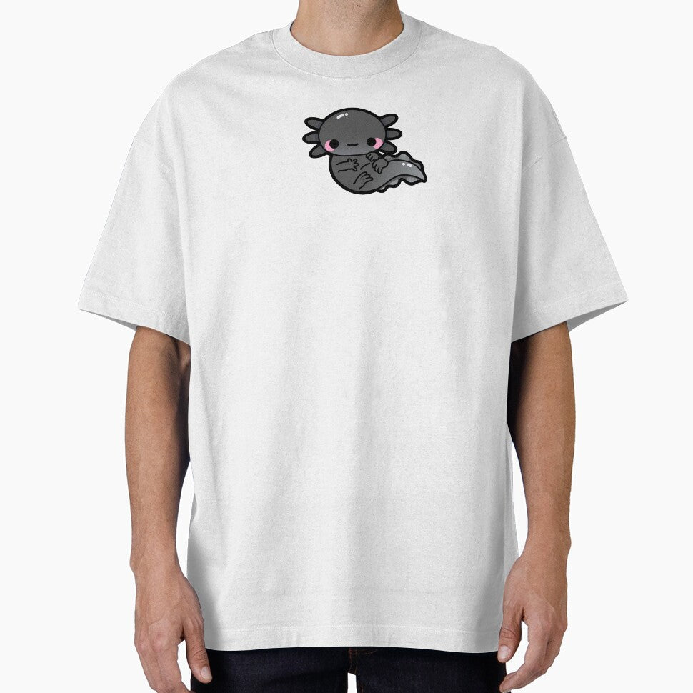 Melanoid Axolotl by Mint Garden - Adult & Kids T-Shirts, Sweatshirts & Hoodies apparel design preview 1
