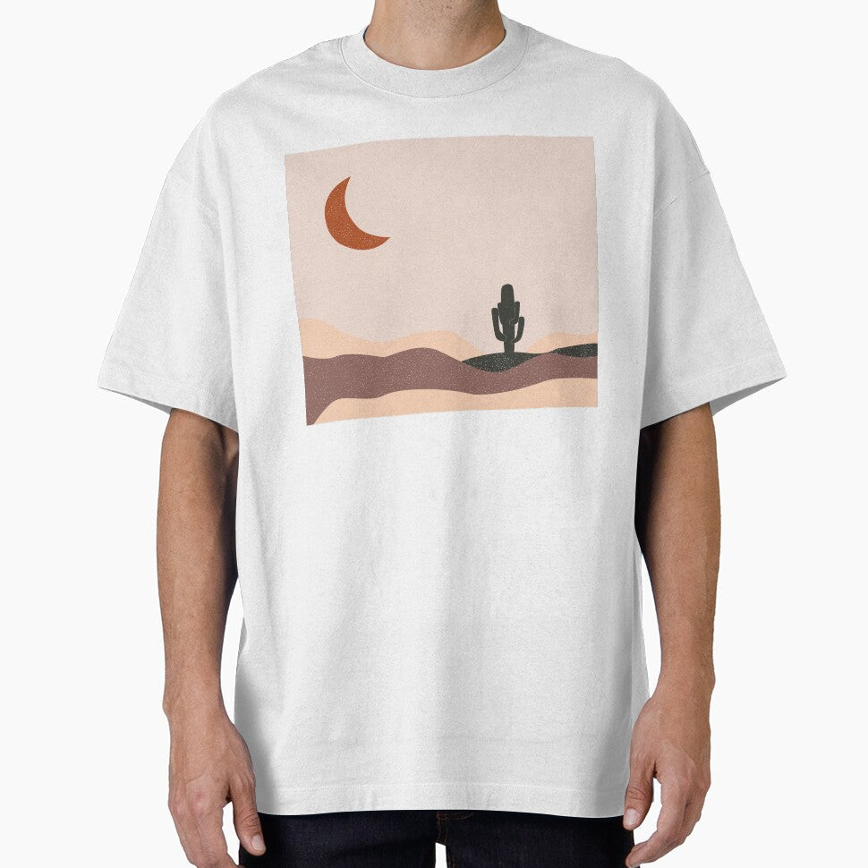 Desert night Mid century art by SKdarealshop - Adult & Kids T-Shirts, Sweatshirts & Hoodies apparel design preview 1