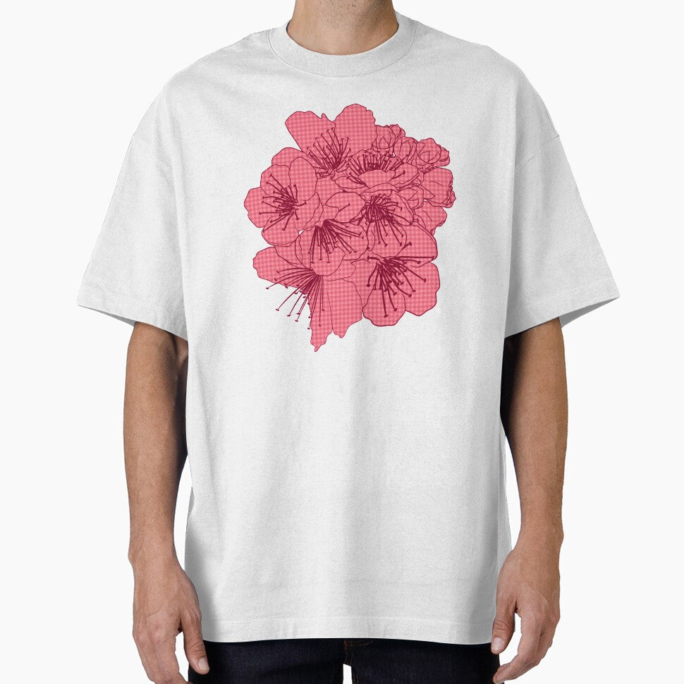 IsKe Apricot Blossoms S'il Vous Plaid Oversized by - Adult & Kids T-Shirts, Sweatshirts & Hoodies apparel design preview 1