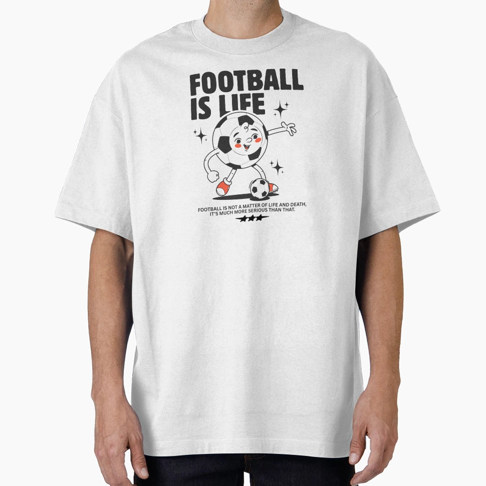 Football Is Life T-Shirt - Custom Art Print for Adults - T-Shirt, Sweatshirt, Hoodie