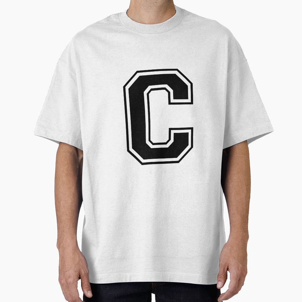 Letter C Black T-Shirt - Custom Art Print for Adults - T-Shirt, Sweatshirt, Hoodie