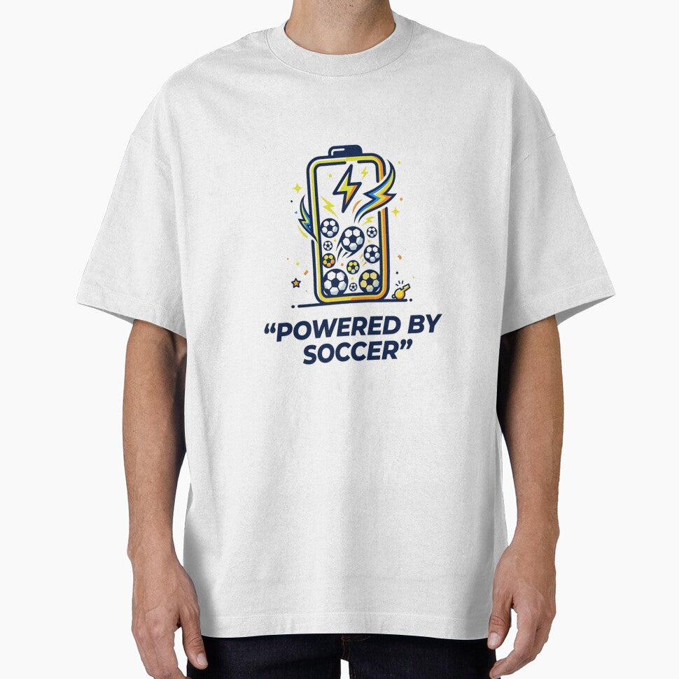 Powered By Soccer Meemaart - Adult & Kids T-Shirts, Sweatshirts & Hoodies apparel design preview 1