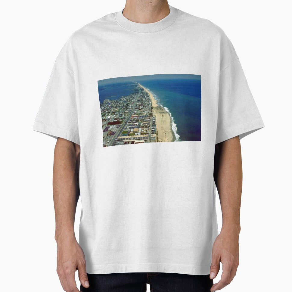 Aerial View of Ocean City Maryland by BravuraMedia - Adult & Kids T-Shirts, Sweatshirts & Hoodies apparel design preview 1